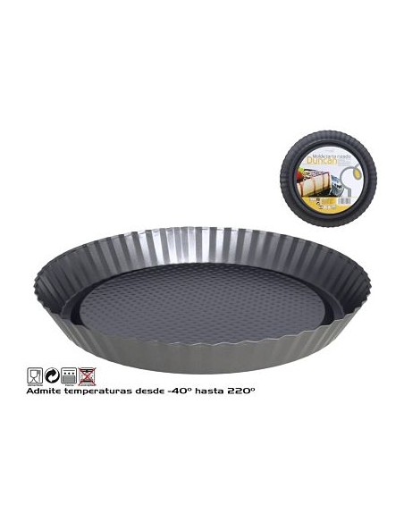 MOLDE 27CM TARTA RIZADO DUNCAN  ACERO