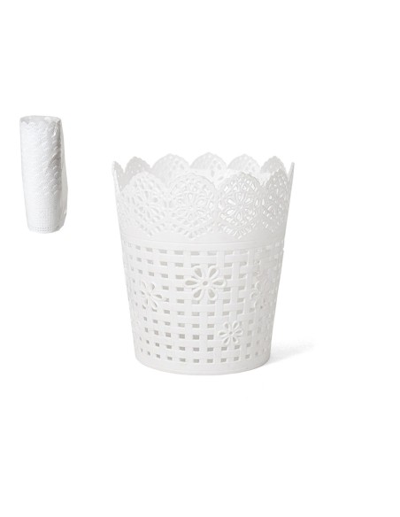 MACETA LUKA BLANCA 13X15CM PLASTICO