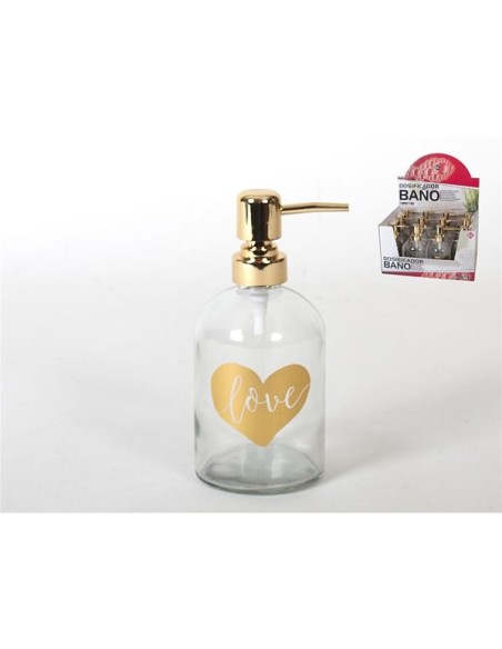 DOSIFICADOR BAÑO CORAZON ORO  450ML