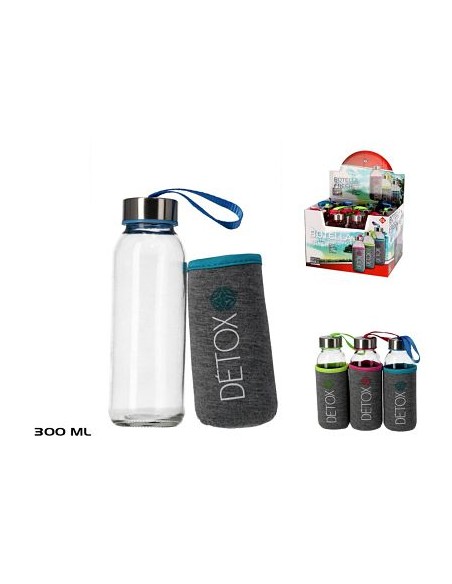 BOTELLA 0.3L CRISTAL FRESH C/FUNDA