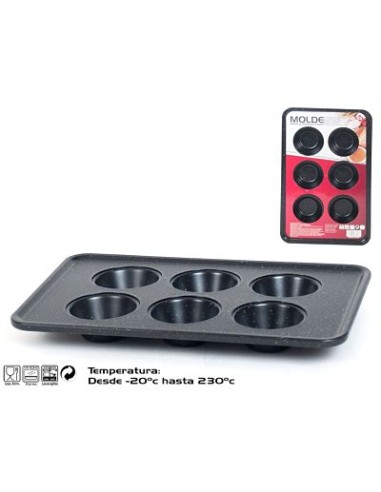 MOLDE 0.8MM PARA 6 MAGDALENAS