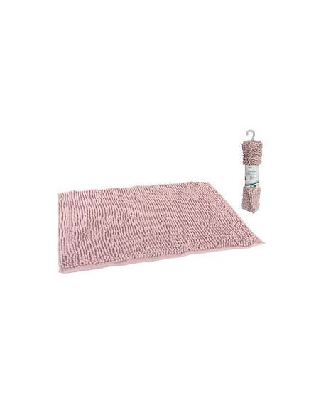 ALFOMBRA BAÑO CHENILLA 45X75CM - ROSA