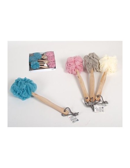 ESPONJA BAÑO 14X37CM EXFO. C/MANGO VITTA