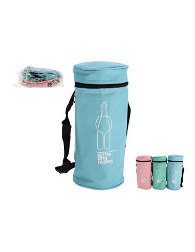 BOLSA NEVERA BOTELLAS 3 SURT. 31X12 CM