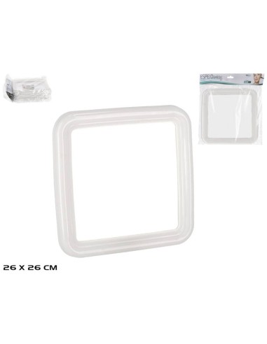 ESPEJO BAÑO 26X26 CM BLANCO