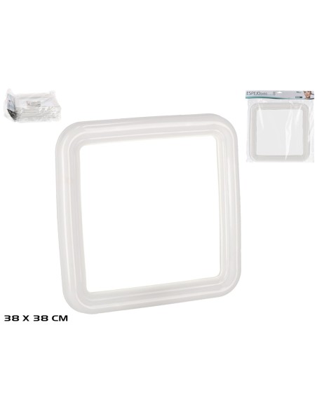 ESPEJO BAÑO 38X38 CM  BLANCO