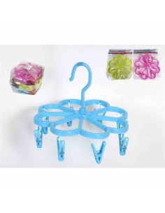 TENDEDERO 23CM 8 PINZAS PLASTICO SURTIDO