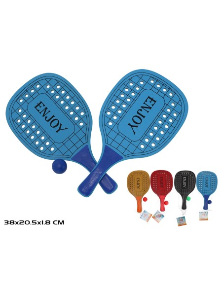 SET PALAS DE PLAYA ENJOY 38X20.5X1.8CM