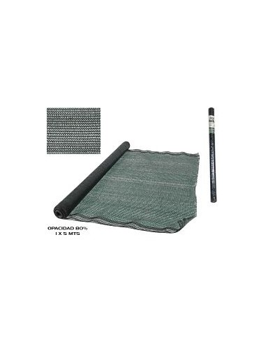 MALLA DE OCULTACION 80% OPACIDAD 1X5 M