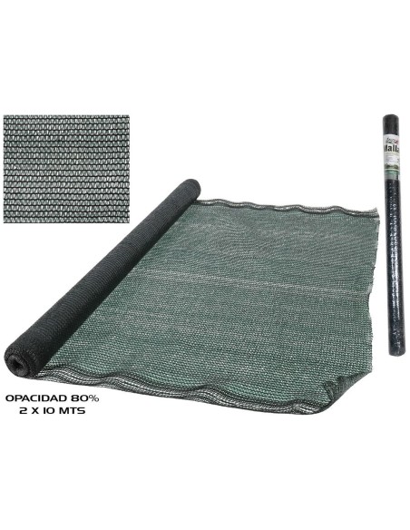 MALLA OCULTACION 80% OPACIDAD 2X10 M