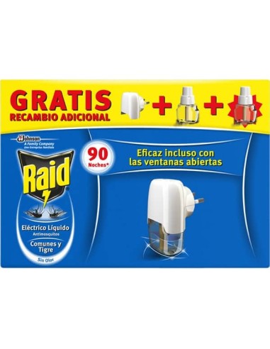 INSECTICIDA RAID LIQ 45 NOCHES AP+2 REC