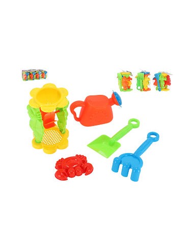 CONJUNTO DE PLAYA 5PZS 21X10X8CM