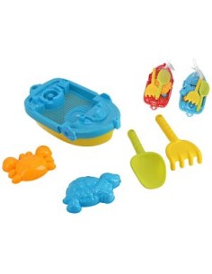 CONJUNTO PLAYA BARCO 6PZS 28X15X14CM