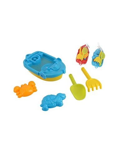 CONJUNTO PLAYA BARCO 6PZS 28X15X14CM