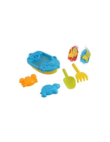 CONJUNTO PLAYA BARCO 6PZS 28X15X14CM