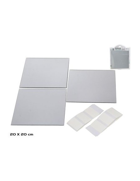 ESPEJO AUTO-ADHESIVO X3 20X20CM