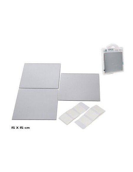 ESPEJO AUTO-ADHESIVO X3 15X15CM