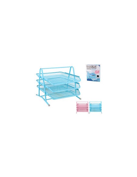 BANDEJA SOBREMESA METAL X3 MONS 2 SURT.