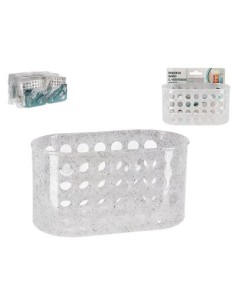 BANDEJA BAÑO C/VENTOSAS GRACE 16X8X8CM