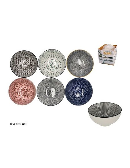 BOWL 19.5CM MADRID 6 SURT.