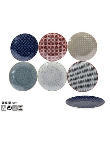 PLATO 26.5CM LLANO ROMA 6 SURT.