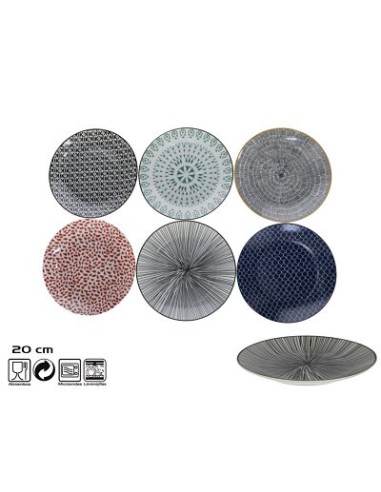 PLATO 20CM POSTRE MADRID 6 SURT.