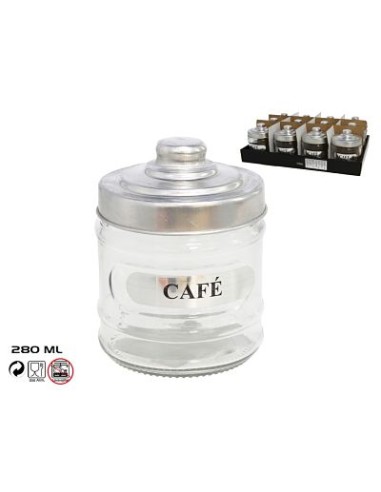 CAFE 280ML TARRO CRILTAL SILVER