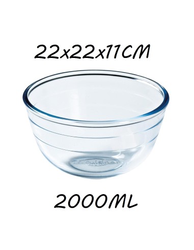 BOLS 2L 22X22X11CM VIDRIO BOL