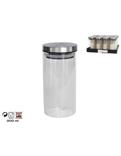 TARRO 300ML BOROSILICATO T/METAL LUX