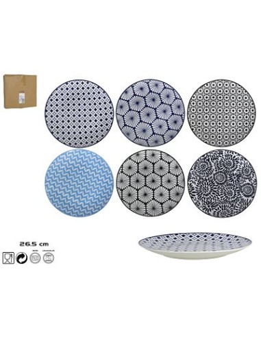 PLATO 26.5CM LLANO SEVILLA 6 SURTIDOS