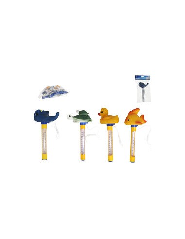 TERMOMETRO PISCINA ANIMALES 4SRT 22X9CM