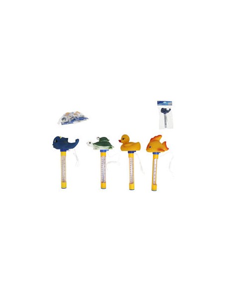 TERMOMETRO PISCINA ANIMALES 4SRT 22X9CM