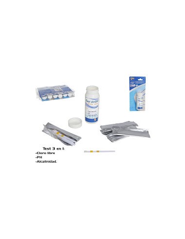 50 TIRAS ANALÍTICAS DE AGUA 3 EN 1