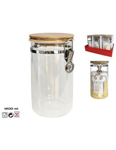 TARRO 1.4L BOROSI CIERRE/T/BAMBU  LACIO