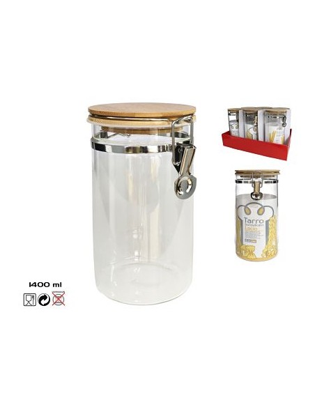 TARRO 1.4L BOROSI CIERRE/T/BAMBU  LACIO