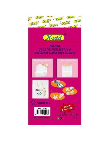 BOLSA AUTOCIERRE 10X15CM 16UND