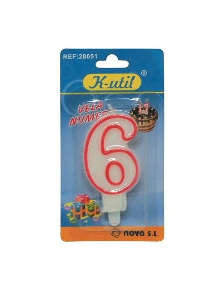 VELA CUMPLEAÑOS Nº 6