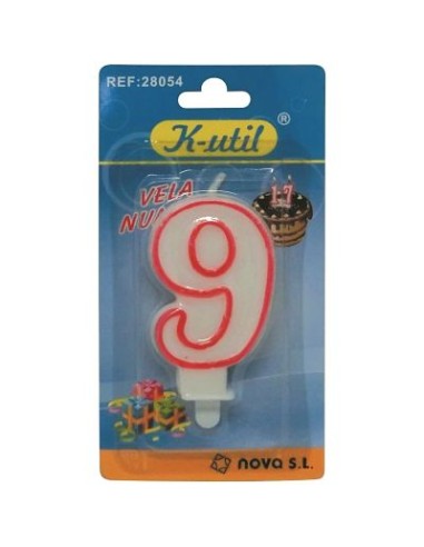 VELA CUMPLEAÑOS Nº 9