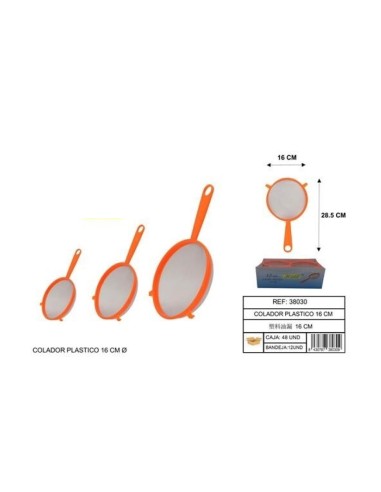 COLADOR 16CM PLASTICO