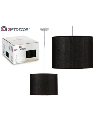 LAMPARA 30CM COLGANTE TECHO NEGRA
