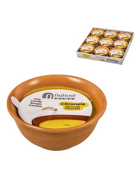 VELA VASO CITRONELA