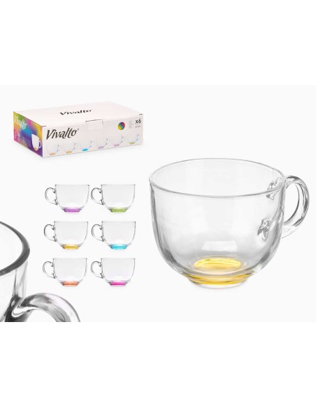 TAZON DESAYUNO CRISTAL JUMBO BASE COLOR SUR 470ML