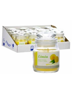 VELA AMBIENT PERF TARRO CON TAPA PEQ LIMON