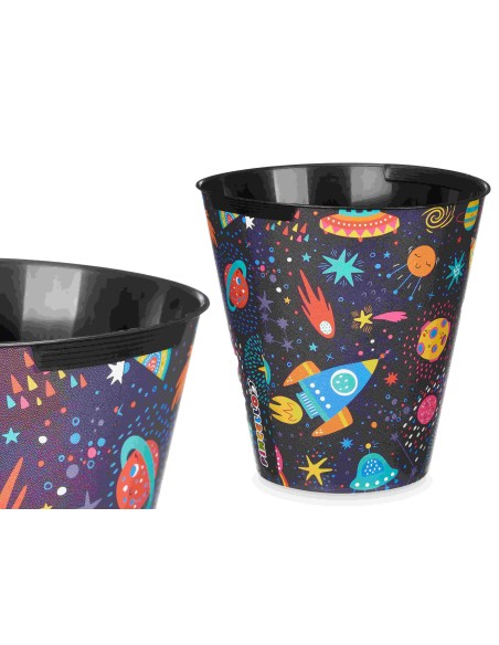 PAPELERA PLASTICO REDONDA ESPACIO