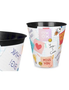 PAPELERA PLASTICO REDONDA NOTAS