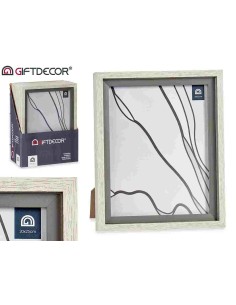 PORTAFOTOS NATURAL BORDE GRIS 20X25CM