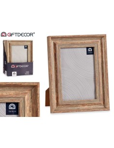 PORTAFOTOS EFECTO MADERA COBRE 13X18CM
