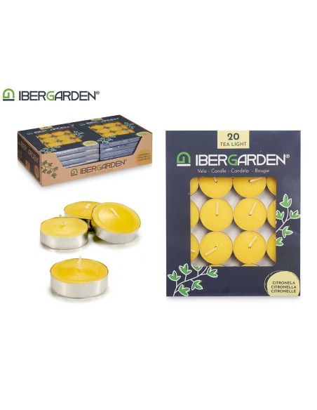 SET 20 VELAS TEA LIGHT CITRONELA