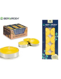 SET 10 VELAS TEA LIGHT CITRONELA