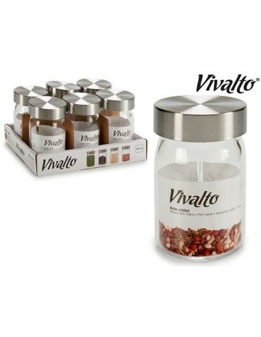 TARRO 230ML REDONDO CRISTAL TRANS TAPA